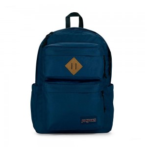 JanSport Double Break Laptop Rugzak Rugzakken Donkerblauw | ENLVG41334