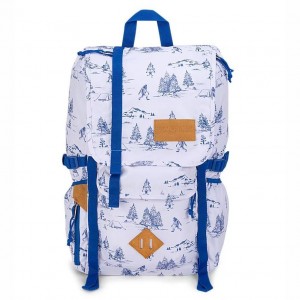 JanSport Hatchet Laptop Rugzak Rugzakken Wit Blauw | NLEAH37448