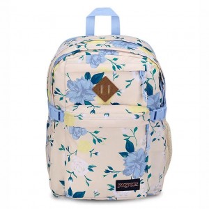 JanSport Main Campus Laptop Rugzak Rugzakken Blauw Geel | NLJZR11117