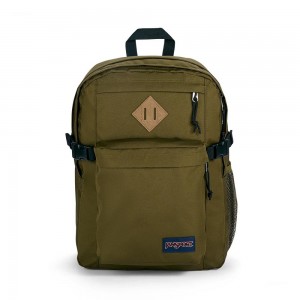 JanSport Main Campus Laptop Rugzak Rugzakken Olijfgroen | NLJKU14730