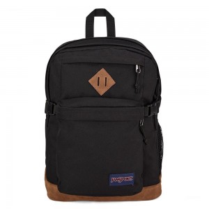 JanSport SUEDE CAMPUS Laptop Rugzak Rugzakken Zwart | XNLGW92383