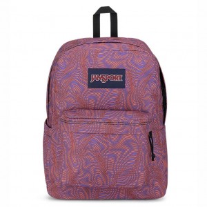 JanSport SuperBreak® Plus Schoolrugzakken Rugzakken Paars Oranje | ZNLNQ21378