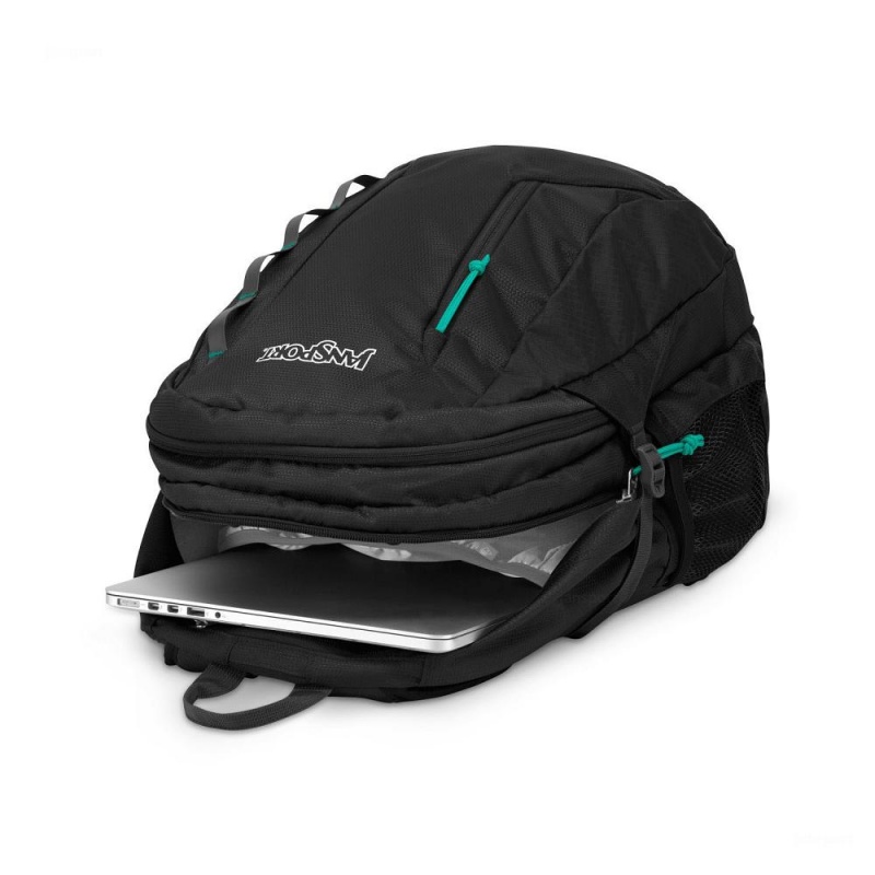 JanSport Agave Laptop Rugzak Rugzakken Zwart | GNLUC63325