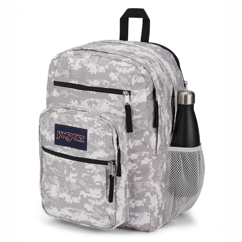 JanSport BIG STUDENT Laptop Rugzak Rugzakken Grijs Camo | FNLUI24737