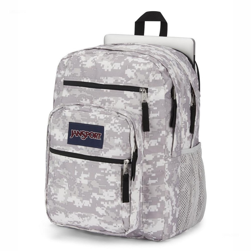 JanSport BIG STUDENT Laptop Rugzak Rugzakken Grijs Camo | FNLUI24737