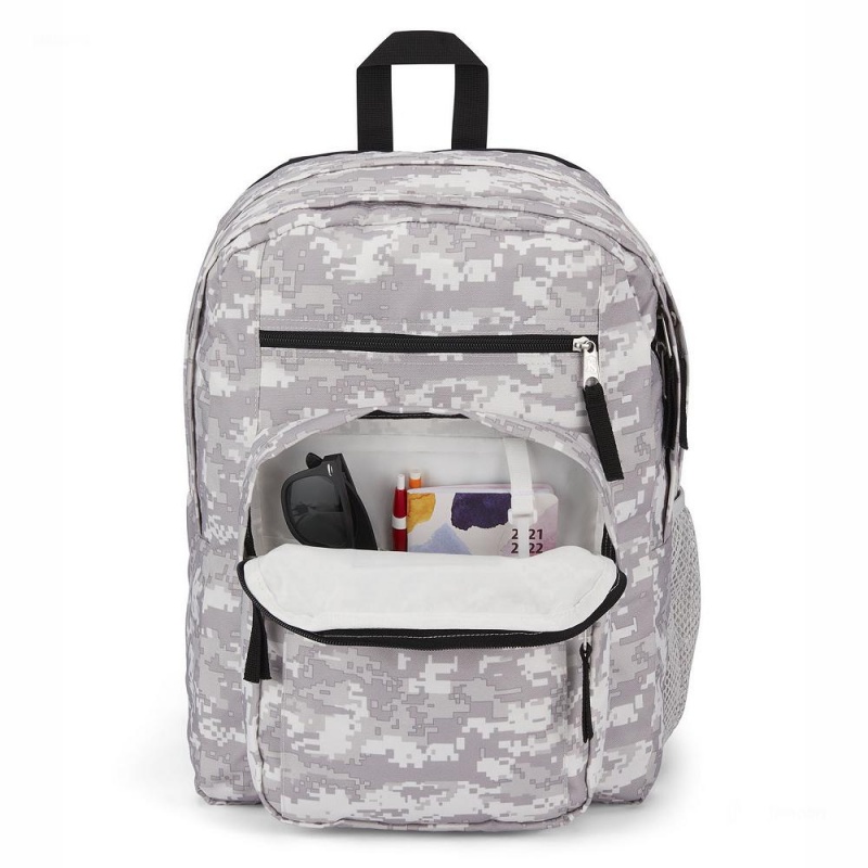 JanSport BIG STUDENT Laptop Rugzak Rugzakken Grijs Camo | FNLUI24737