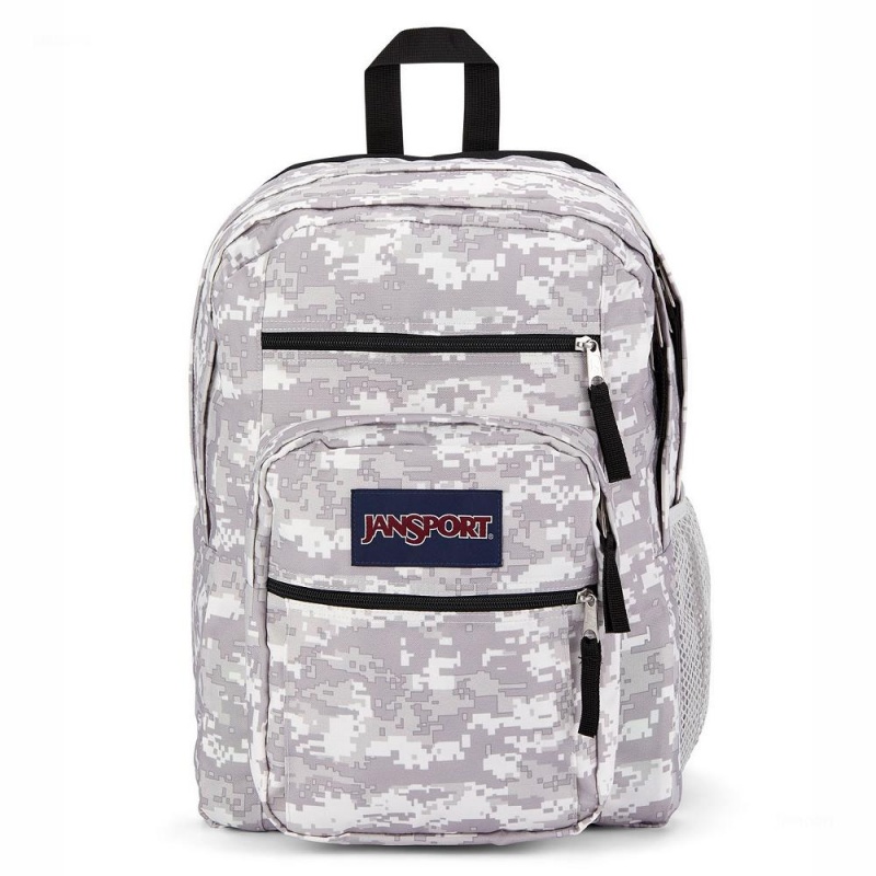 JanSport BIG STUDENT Laptop Rugzak Rugzakken Grijs Camo | FNLUI24737