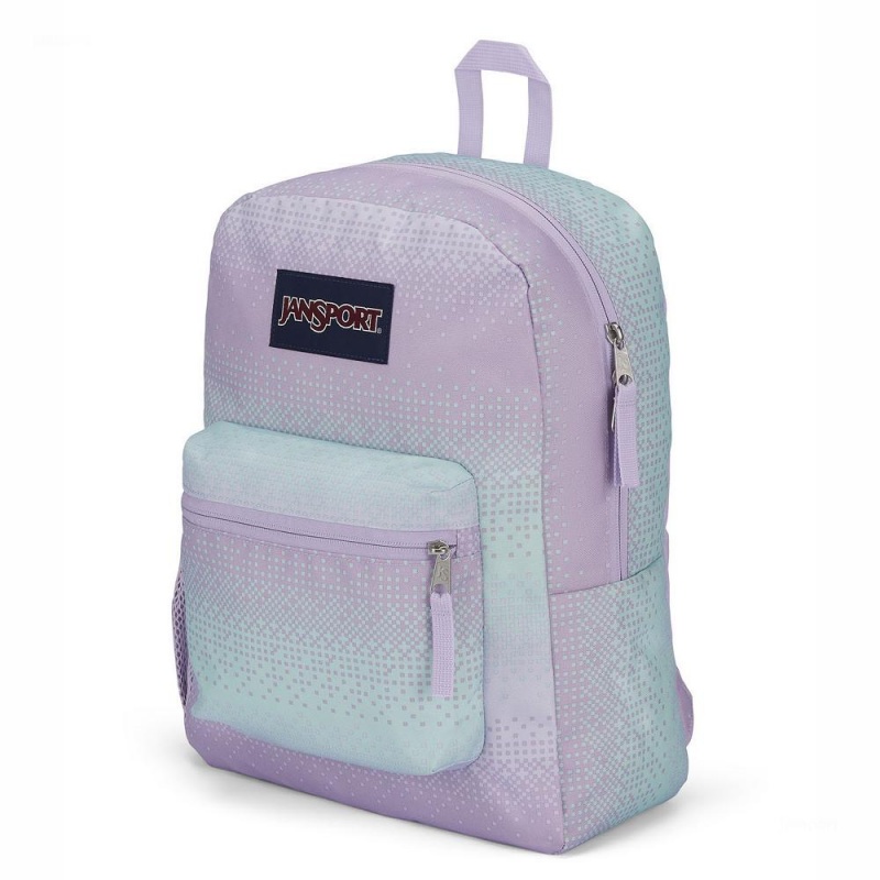 JanSport CROSS TOWN Schoolrugzakken Rugzakken Paars Groen | XNLGW58240