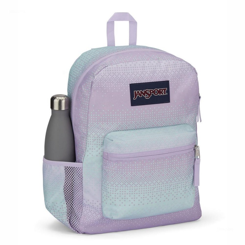 JanSport CROSS TOWN Schoolrugzakken Rugzakken Paars Groen | XNLGW58240