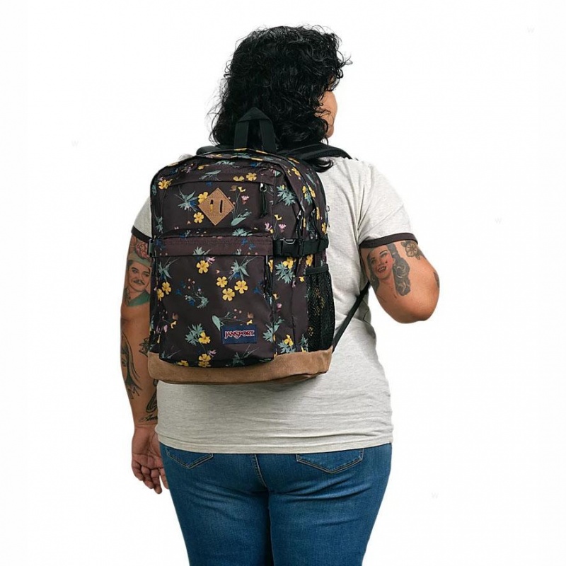 JanSport DARK FLORA BUNDLE Laptop Rugzak Rugzakken Bruin | ENLVG56140