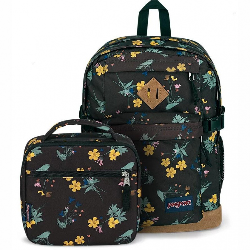 JanSport DARK FLORA BUNDLE Laptop Rugzak Rugzakken Bruin | ENLVG56140