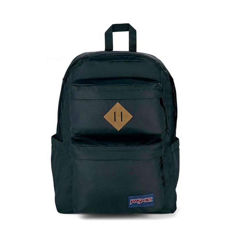 JanSport Double Break Laptop Rugzak Rugzakken Zwart | NLNZX39854