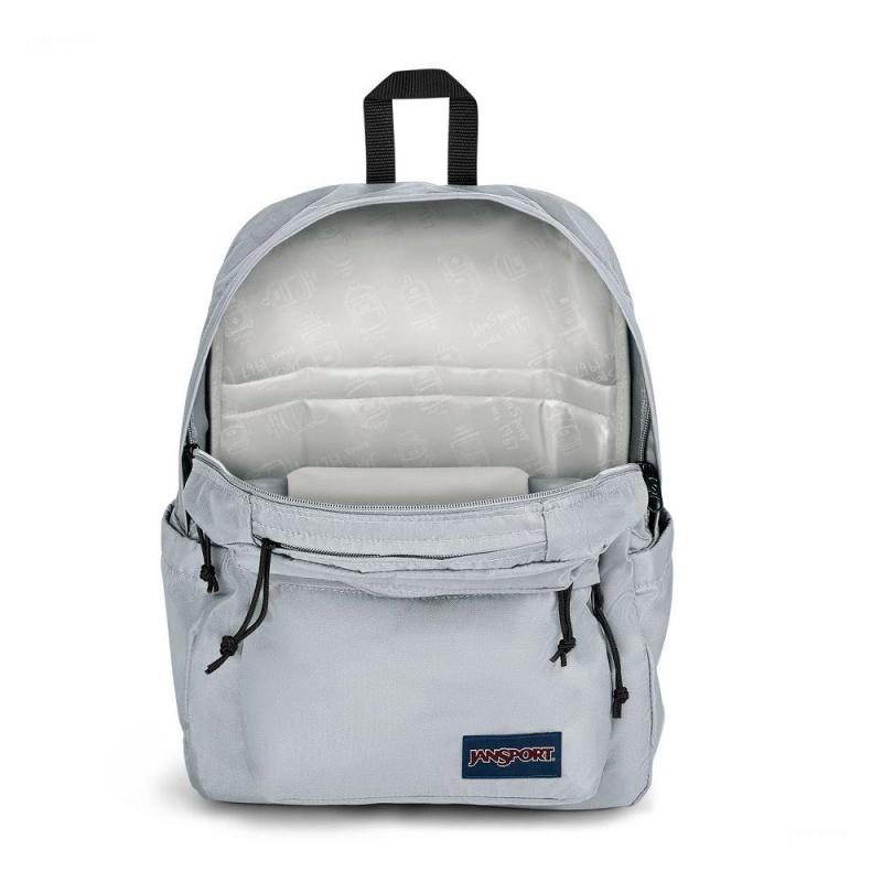 JanSport Double Break Laptop Rugzak Rugzakken Grijs | NLEGJ49650