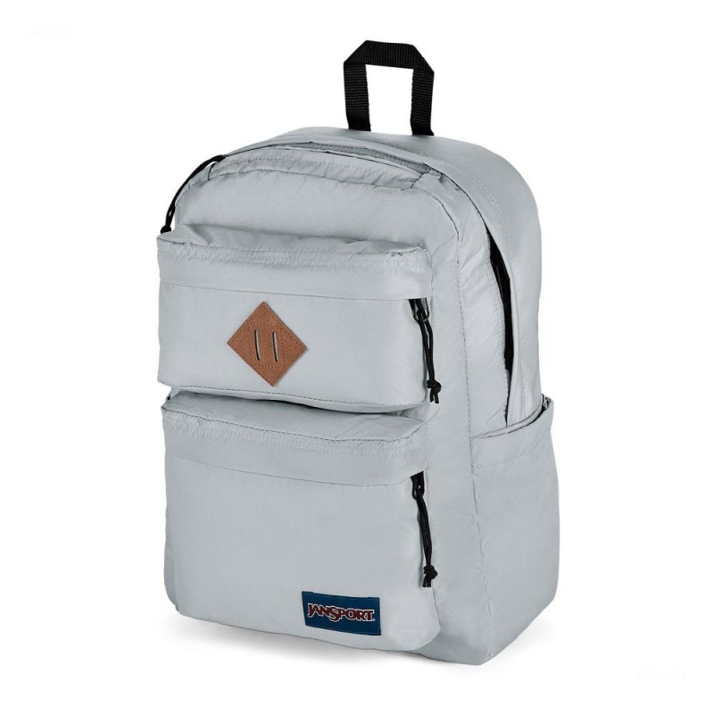 JanSport Double Break Laptop Rugzak Rugzakken Grijs | NLEGJ49650