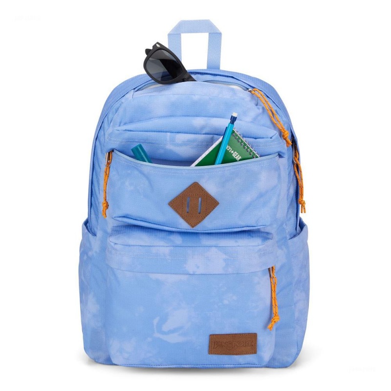 JanSport Double Break Laptop Rugzak Rugzakken Blauw | PNLER48753