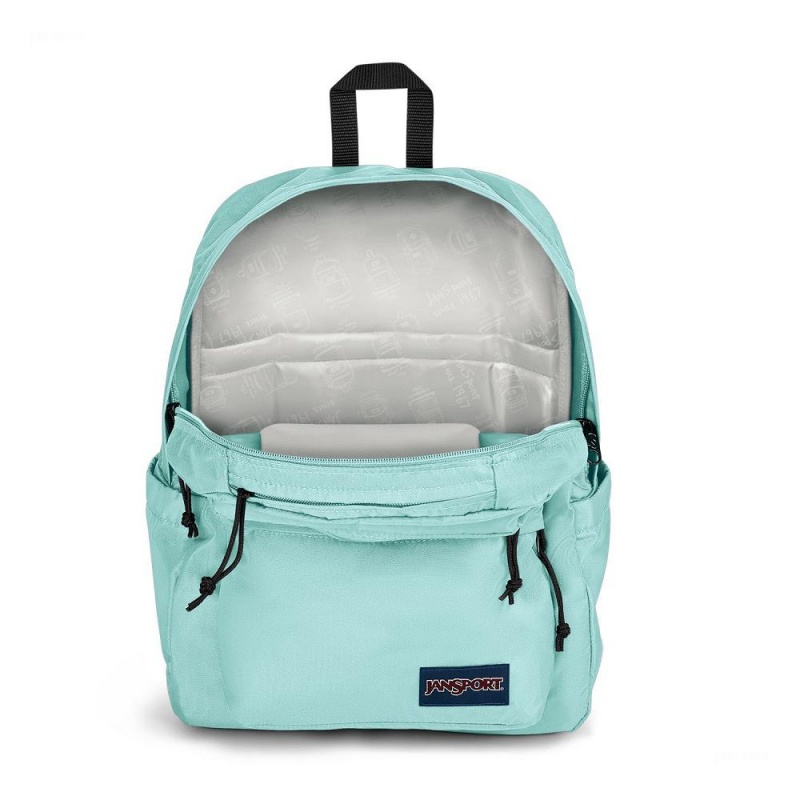 JanSport Double Break Laptop Rugzak Rugzakken Turquoise | BNLSD93189