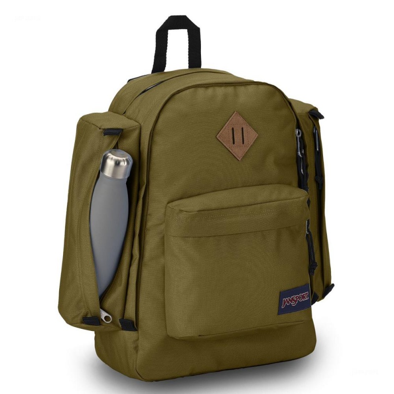 JanSport Field Pack Laptop Rugzak Rugzakken Olijfgroen | NLXBR97091