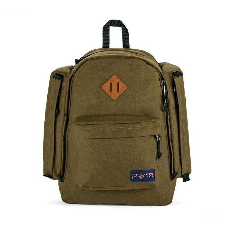 JanSport Field Pack Laptop Rugzak Rugzakken Olijfgroen | NLXBR97091