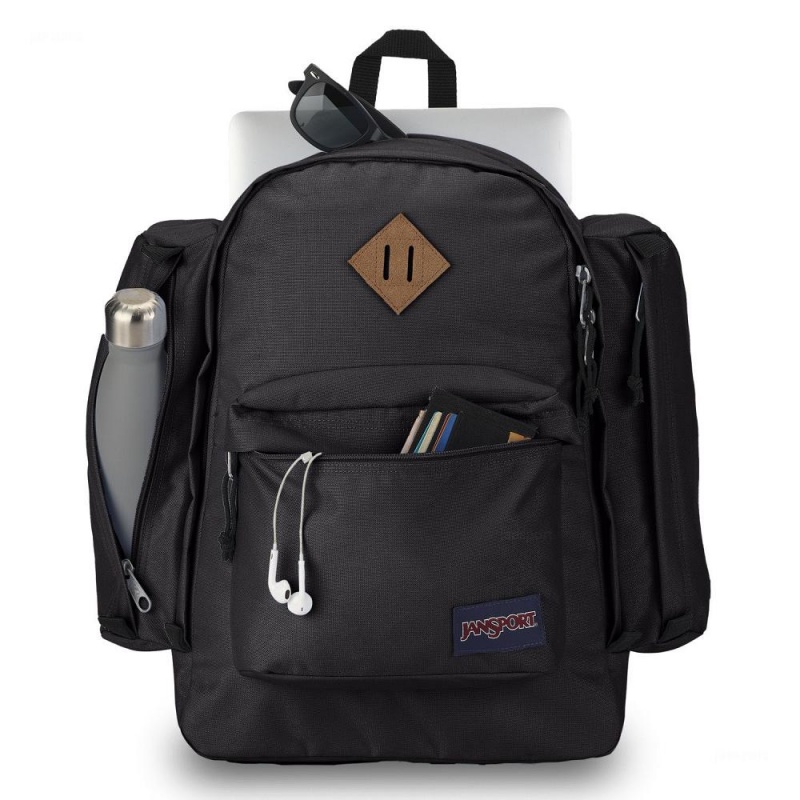 JanSport Field Pack Laptop Rugzak Rugzakken Zwart | NLNEJ96106