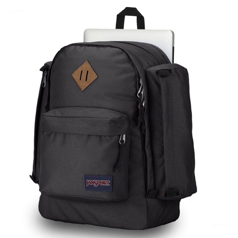 JanSport Field Pack Laptop Rugzak Rugzakken Zwart | NLNEJ96106