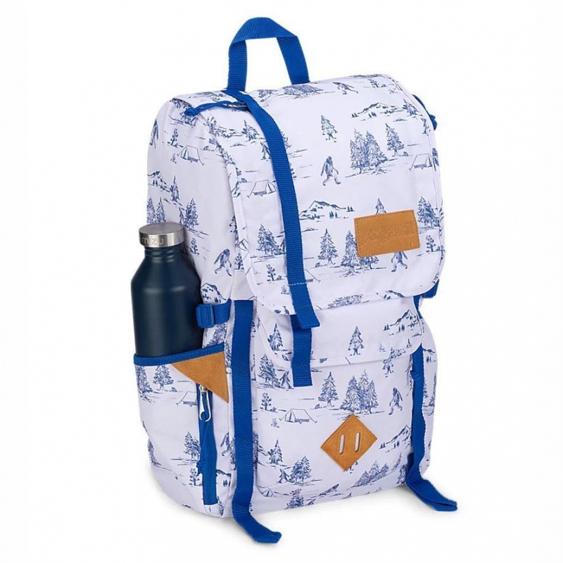 JanSport Hatchet Schoolrugzakken Rugzakken Wit Blauw | NLDFL49223