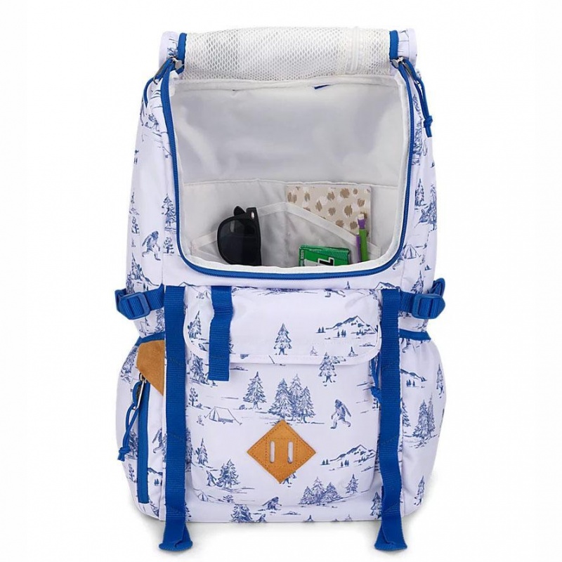 JanSport Hatchet Schoolrugzakken Rugzakken Wit Blauw | NLDFL49223