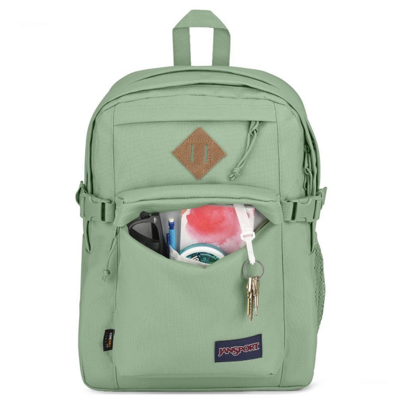 JanSport Main Campus FX Laptop Rugzak Rugzakken Groen | NLEGJ26116