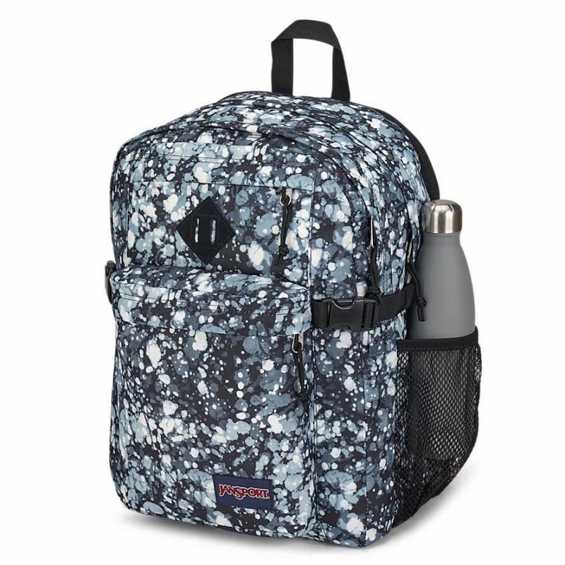 JanSport Main Campus Laptop Rugzak Rugzakken Blauw Zwart | NLEAH45798