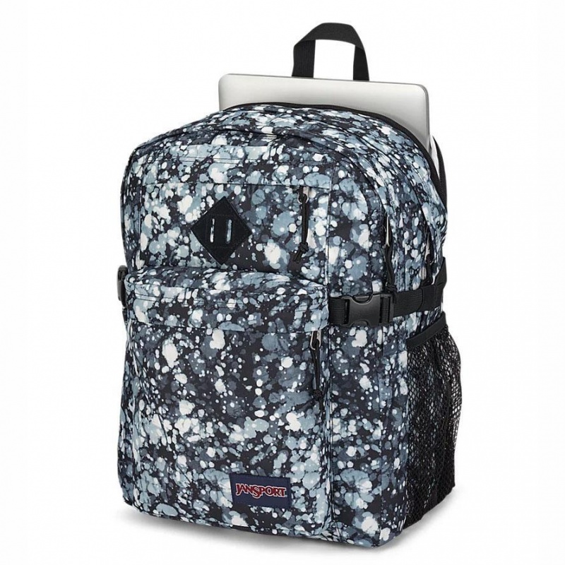 JanSport Main Campus Laptop Rugzak Rugzakken Blauw Zwart | NLEAH45798