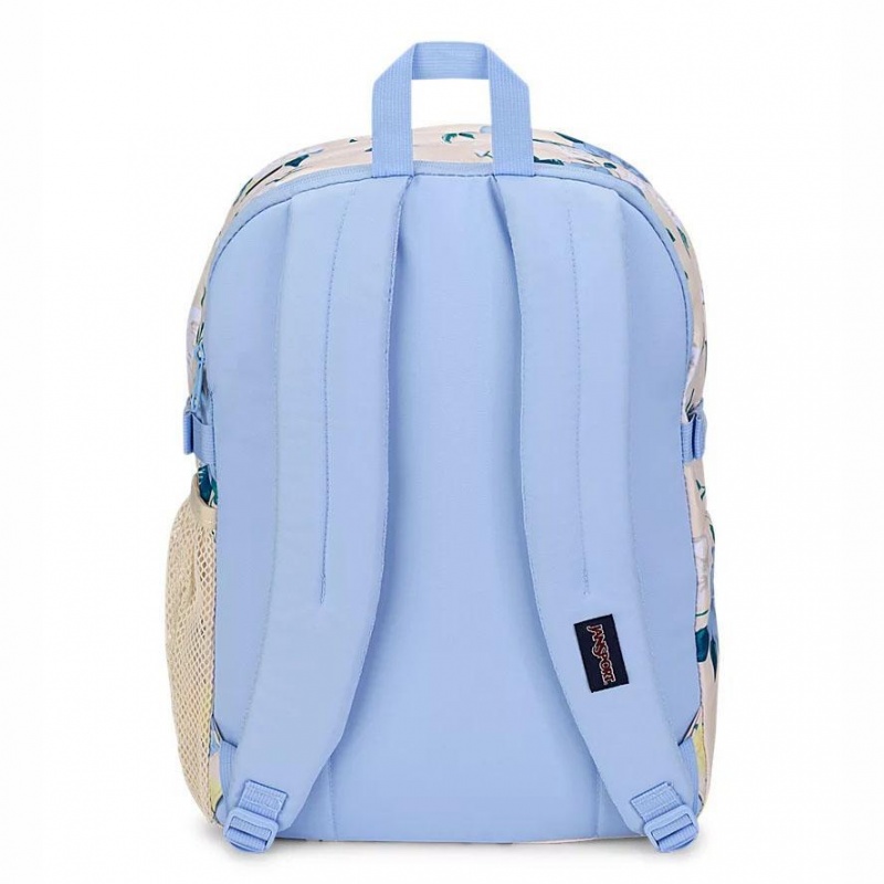 JanSport Main Campus Laptop Rugzak Rugzakken Blauw Geel | NLJZR11117