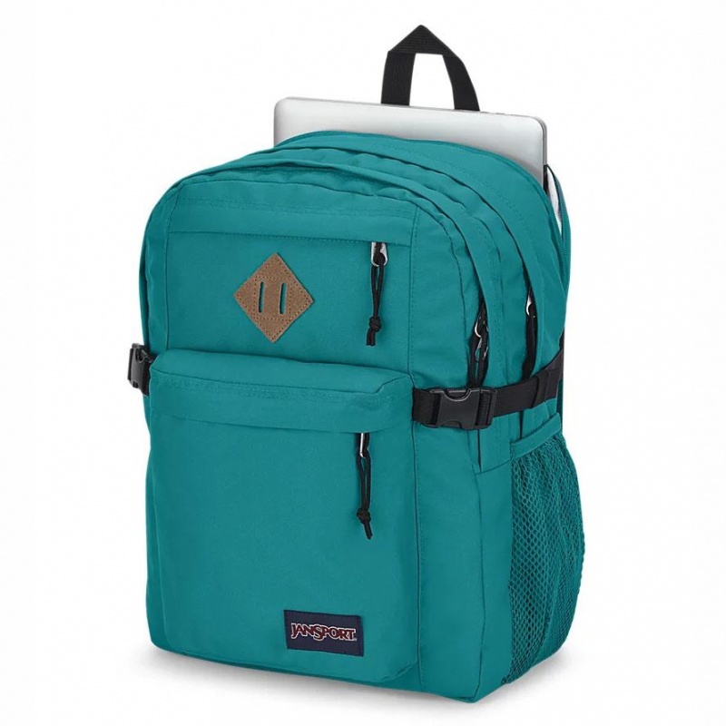 JanSport Main Campus Laptop Rugzak Rugzakken Groen | NLDFL80857