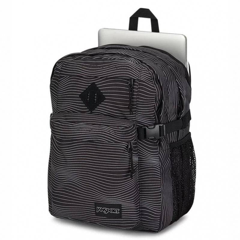 JanSport Main Campus Laptop Rugzak Rugzakken Zwart | ENLVG99683