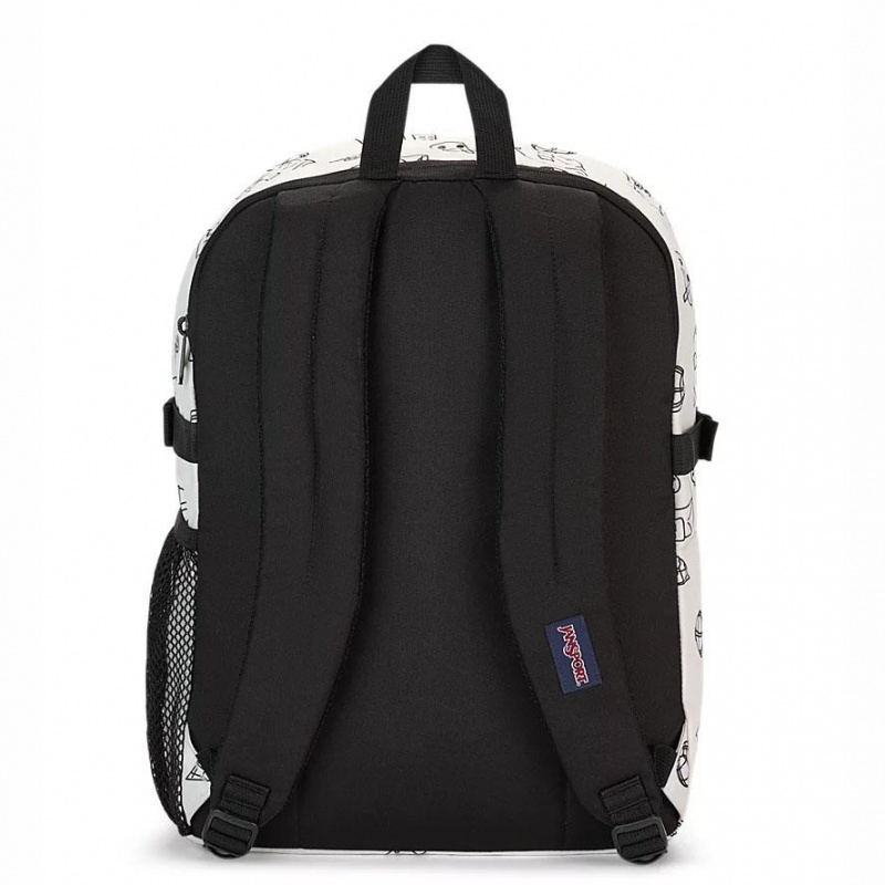 JanSport Main Campus Laptop Rugzak Rugzakken Wit | NLJKU80164