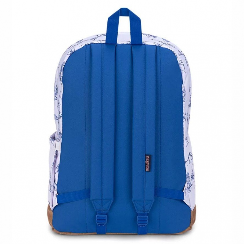 JanSport Right Pack Laptop Rugzak Rugzakken Wit Blauw | GNLEC94999