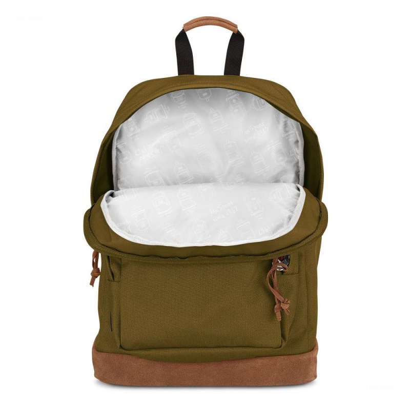 JanSport Right Pack Premium Laptop Rugzak Rugzakken Olijfgroen | NLDYB37786