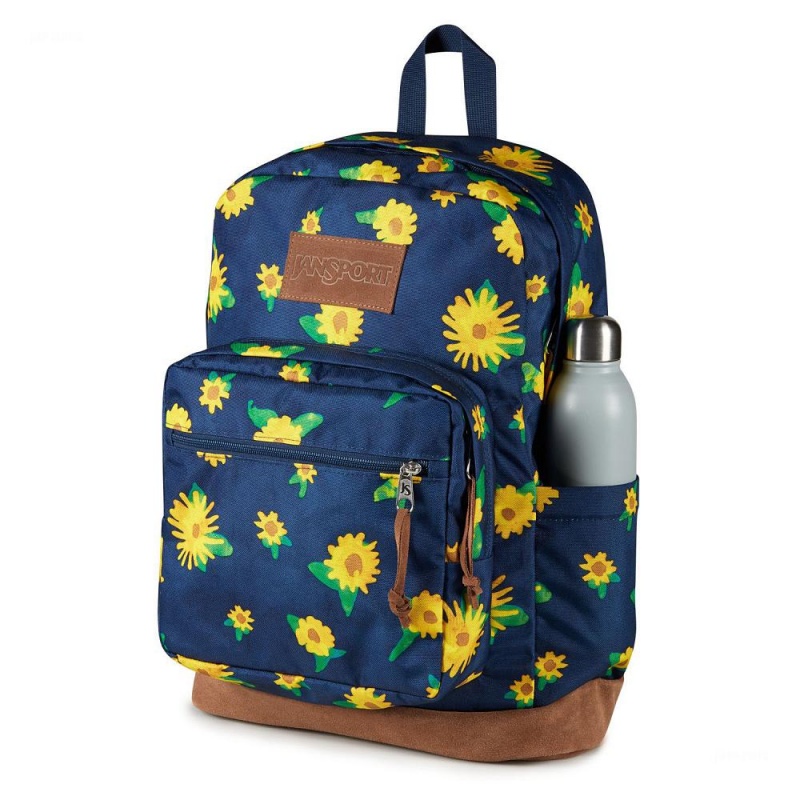 JanSport Right Pack Schoolrugzakken Rugzakken Donkerblauw Geel | TNLWZ80303