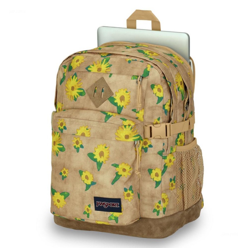 JanSport SUEDE CAMPUS Schoolrugzakken Rugzakken Khaki | GNLEC29717