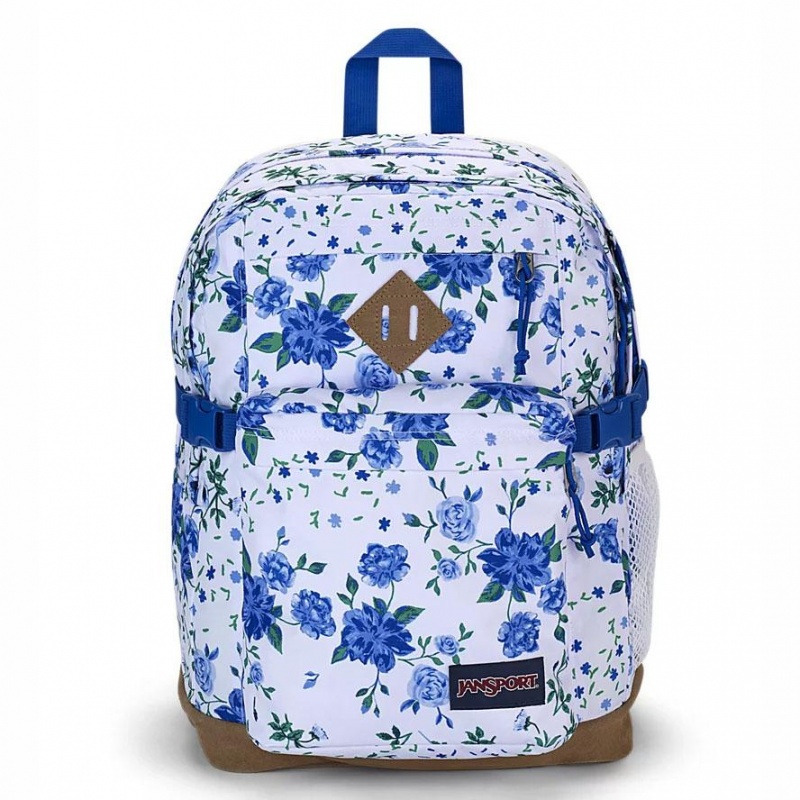 JanSport SUEDE CAMPUS Schoolrugzakken Rugzakken Wit Blauw | TNLPQ20460