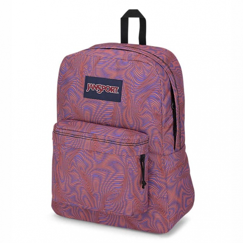 JanSport SuperBreak® Plus Laptop Rugzak Rugzakken Paars Oranje | XNLBH82294