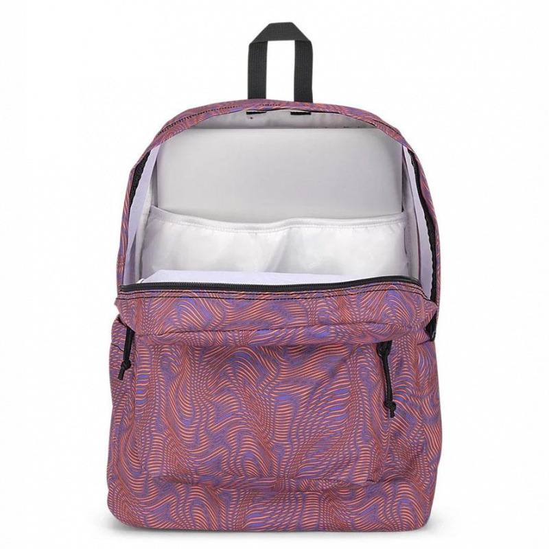 JanSport SuperBreak® Plus Laptop Rugzak Rugzakken Paars Oranje | XNLBH82294