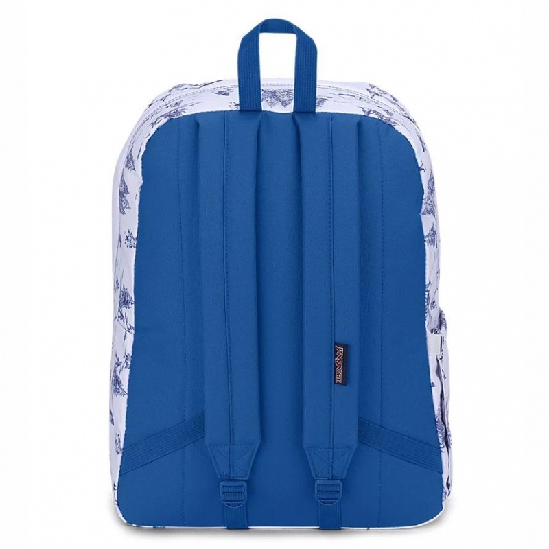 JanSport SuperBreak® Plus Laptop Rugzak Rugzakken Wit Blauw | ENLHC62905