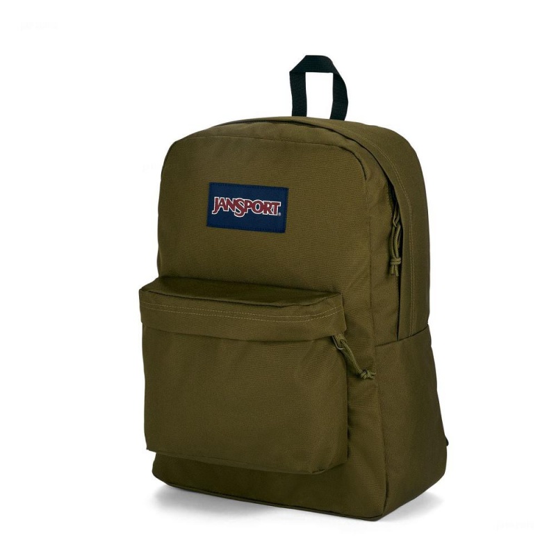 JanSport SuperBreak® Plus Laptop Rugzak Rugzakken Olijfgroen | ENLHC84100