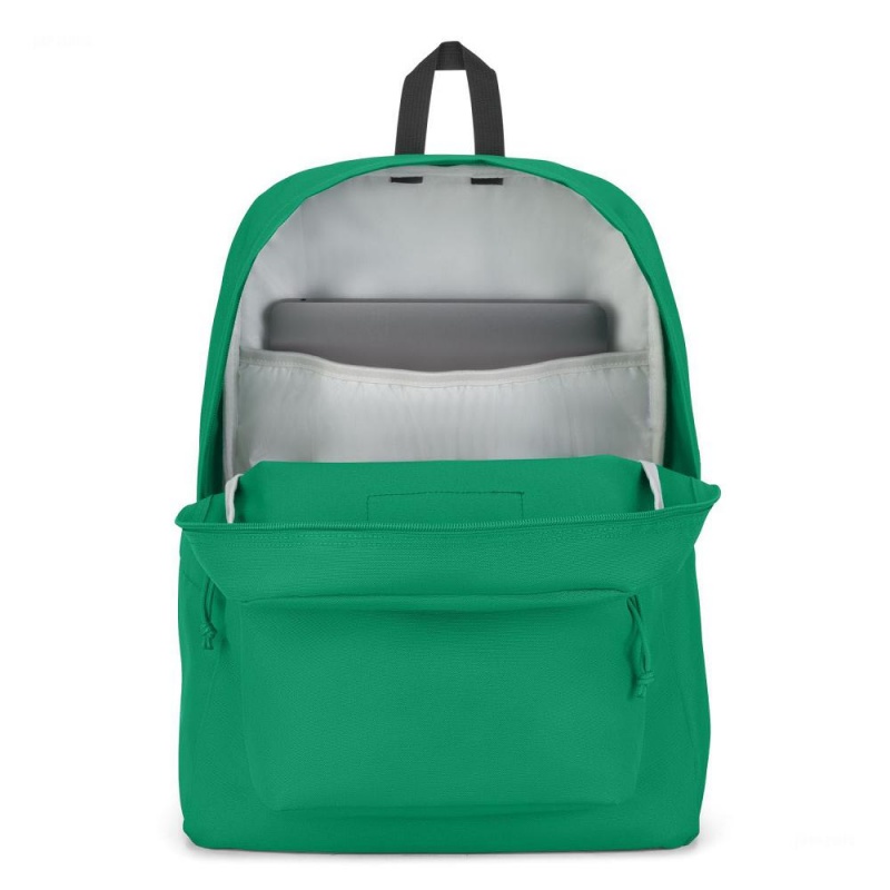 JanSport SuperBreak® Plus Laptop Rugzak Rugzakken Groen | NLEAH34653