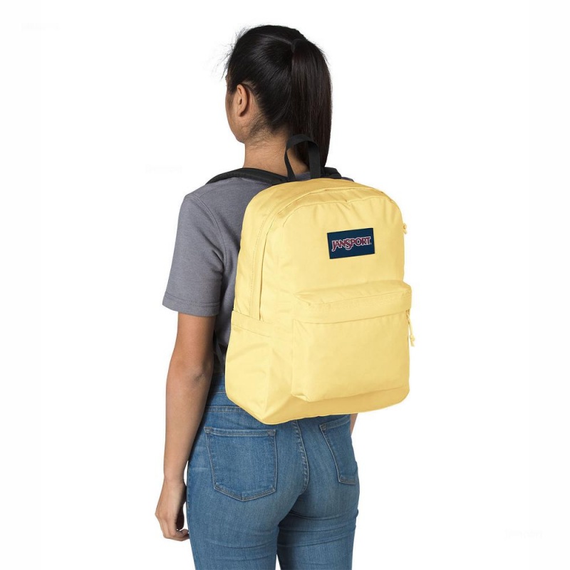 JanSport SuperBreak® Plus Laptop Rugzak Rugzakken Geel | PNLQX83406