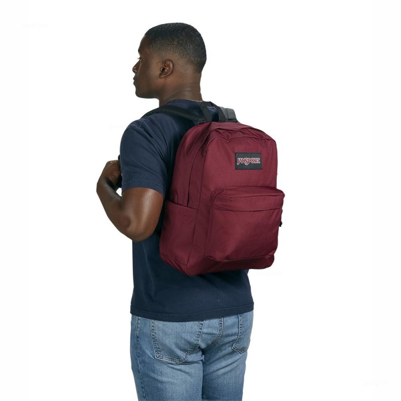 JanSport SuperBreak® Plus Laptop Rugzak Rugzakken Bordeaux | ZNLMJ34075