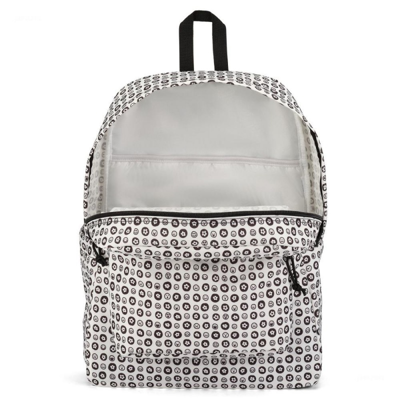 JanSport SuperBreak® Plus Schoolrugzakken Rugzakken Wit Zwart | NLXMI12524