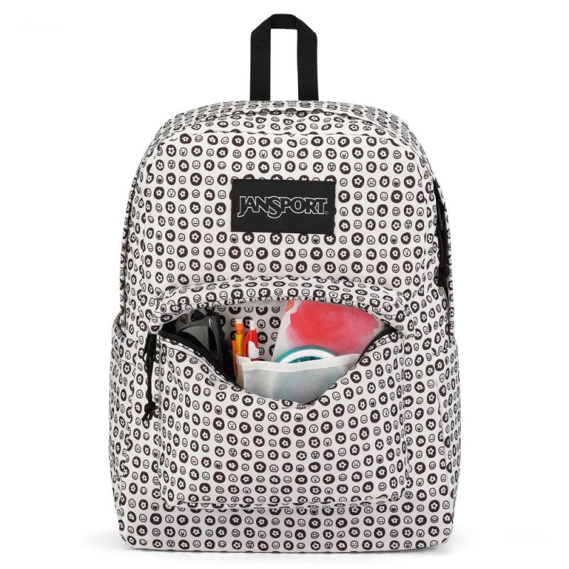 JanSport SuperBreak® Plus Schoolrugzakken Rugzakken Wit Zwart | NLXMI12524