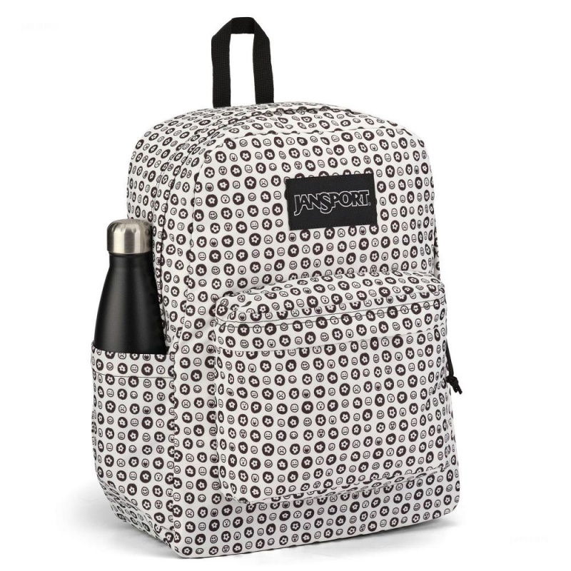 JanSport SuperBreak® Plus Schoolrugzakken Rugzakken Wit Zwart | NLXMI12524