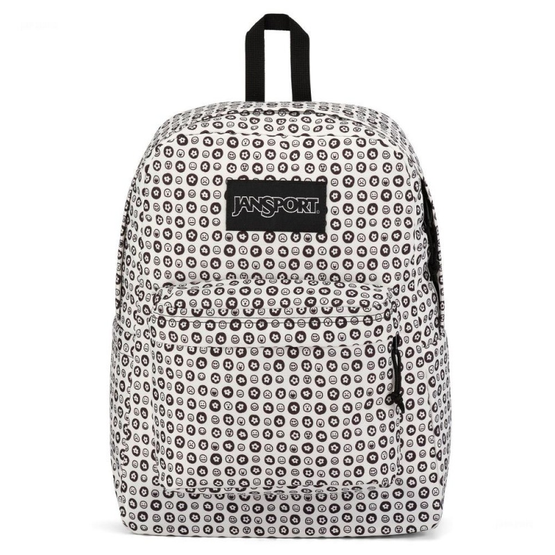 JanSport SuperBreak® Plus Schoolrugzakken Rugzakken Wit Zwart | NLXMI12524