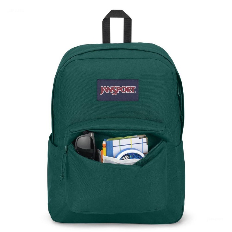 JanSport SuperBreak® Plus Schoolrugzakken Rugzakken Diepgroen | NLCVG56247